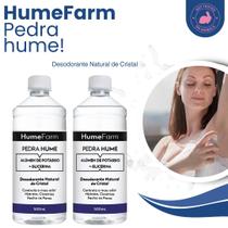 2 Pedra Hume Líquida 500ml Cada Com Glicerina Desodorante De Cristal