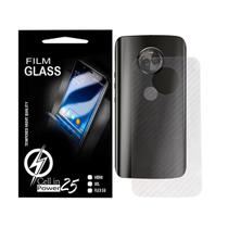 2 Película Skin Traseira Fibra Carbono Moto X4 XT1900 5.2 - Cell In Power25