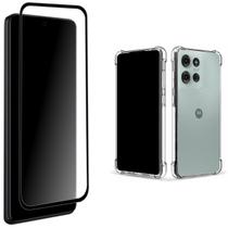 2 Películas Cerâmicas Para Motorola Moto G75 +1 Capa Capinha