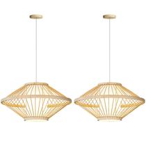 2 Pendente De Bambu Fibra Natural Artesanal Oriental Sala De Estar Nat07 2 Pendente De Bambu Fibra Natural Artesanal Oriental Sala De Estar Nat07