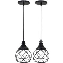2 Pendentes Aramado Esfera Balonê Lustre Luminária Teto Regulável Sala Cozinha Industrial Agp 2 Pendentes Aramado Esfera Balonê Lustre Luminária Teto Regulável Sala Cozinha Industrial Agp