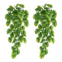 2 Pendentes Artificial Costela De Adão Realista Jardim 2 Pendentes Artificial Costela De Adão Realista Jardim