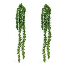 2 Pendentes De Suculenta Artificial Jardim Vertical Verde 2 Pendentes De Suculenta Artificial Jardim Vertical Verde