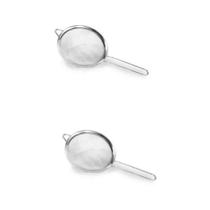 2 Peneira Em Aço Inox Profissional Para Cozinha Media 14cm 2 Peneira Em Aço Inox Profissional Para Cozinha Media 14cm