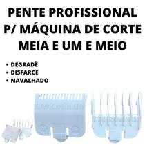 2 Pente Kit Disfarce Meia E Um E Meia Máquina Kemei Original