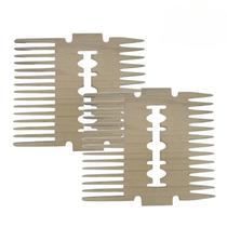 2 Pentes De Mdf Para Barba E Bigode Bege Modelo Gilete N16