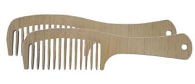 2 Pentes para Barba e Bigode de MDF Modelo 18 Pente MDF