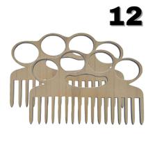 2 Pentes para Bigode e Barba Modelo Bigode MDF Resistente 12