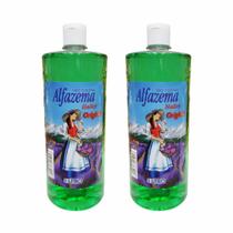 2 Perfumes Alfazema Deo Colonia Perfume Original Halley 1 Litro Álcool Labate Cosméticos