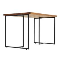 2 Pés de Mesa Industrial de Metal Para Sala De Jantar - SSTORE RK