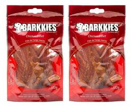 2 Petiscos Barkkies Natural Cães Filé De Frango Macio 100g 2 Petiscos Barkkies Natural Cães Filé De Frango Macio 100g