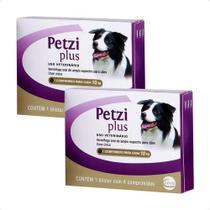 2 Petzi Plus Ceva Para Cães De 5 A 10kg - 4 Comprimidos