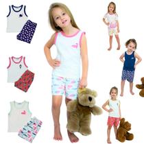 2 Pijamas Infantis Menina Qualidade Algodão Voltas As Aulas 2 Pijamas Infantis Menina Qualidade Algodão Voltas As Aulas