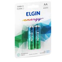 2 Pilha Alcalina Energy AA LR6 1,5V Blister Elgin Dura Mais 82152 2 Pilha Alcalina Energy AA LR6 1,5V Blister Elgin Dura Mais 82152