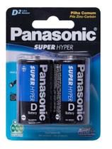 2 Pilha Grande D Panasonic Cartela Comum Antivazamento Rádio Brinquedos Lanterna