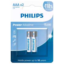 2 Pilhas Alcalinas Aaa Philips 2 Pilhas Alcalinas Aaa Philips