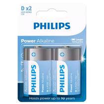 2 Pilhas Alcalinas D Philips