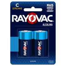 2 Pilhas Alcalinas Rayova Tipo C (média) - Longa Duração 2 Pilhas Alcalinas Rayova Tipo C (média) - Longa Duração