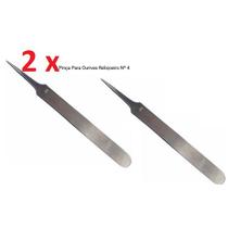 2 pinças número 4 para ouvires e relojoeiros 2 pinças número 4 para ouvires e relojoeiros