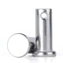 2 Pino PASSADOR ANEL EIXO CIRCLIP M10 35MM COM FURO AÇO INOX