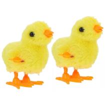 2 Pintinho Amarelinho Divertido De Pelúcia A Corda Infantil