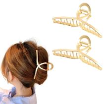 2 Piranha De Cabelo Metal Grande Modelo Clássico Elegante Penteados 2 Piranha De Cabelo Metal Grande Modelo Clássico Elegante Penteados