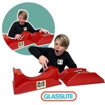 2 Pista 2 Skates De Dedo Half Radical Rampas Escadas Degrau GLASSLITE