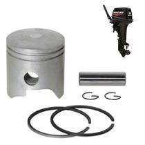 2 Pistões Aneis Tohatsu 15hp Stander Para Barcos