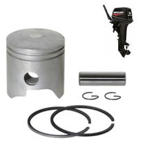 2 Pistões Aneis Tohatsu 15Hp Stander Para Barcos