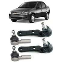 2 Pivô Bandeja + 2 Terminal Direção Corsa Classic 2010 2011