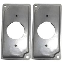2 Placa Condulete 1 Polegada Alumínio 1 Tomada Redonda Sieg Furação Diagonal 2 Placa Condulete 1 Polegada Alumínio 1 Tomada Redonda Sieg Furação Diagonal
