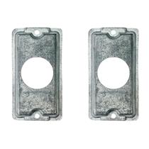 2 Placa Condulete 3/4 Alumínio Sieg Para Tomada Redonda