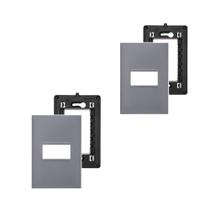 2 Placa Espelho 4x2 1 Mód Cinza Legrand Pial Plus+ 618501CZ 2 Placa Espelho 4x2 1 Mód Cinza Legrand Pial Plus+ 618501CZ