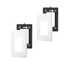 2 Placa Espelho 4x2 3 Mód Branca Legrand Pial Plus+ 618503BC+