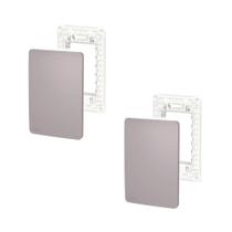 2 Placa/Espelho Axis Grey 4x2 S730100224 Orion Schneider