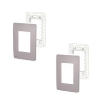 2 Placa/Espelho Axis Grey 4x2 S730103224 Orion Schneider