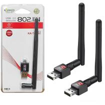 2 Placa Wifi USB Conectar PC Note Computador na Rede Sem Fio Homologada Anatel Kapbom