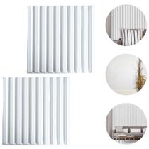 2 Placas 3D PVC Branco Decoração Revestimento de Parede 50x50cm 2 Placas 3D PVC Branco Decoração Revestimento de Parede 50x50cm