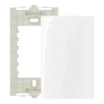 2 Placas Brancas Cega Com Suporte 4x2 Margirius Sleek