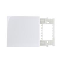 2 Placas Cegas Com Suporte Branca 4x4 Margirius 16022 2 Placas Cegas Com Suporte Branca 4x4 Margirius 16022