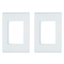 2 Placas Com 3 Módulos Cor Branca 4x2 Pol. Tramontina Liz