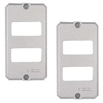2 Placas De Alumínio Polido Para Condulete 3/4 Tramontina