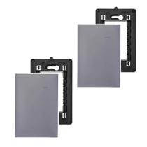 2 Placas Espelho 4x2 Cega Branco Legrand Pial Plus+ 618500CZ