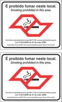 2 Placas Proibido Fumar Lei No 13541 Não Fume 20x25cm Ps 1mm 2 Placas Proibido Fumar Lei No 13541 Não Fume 20x25cm Ps 1mm