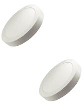 2 Plafon Superled Sobrepor 24w Biv 6500k Redondo Ourolux