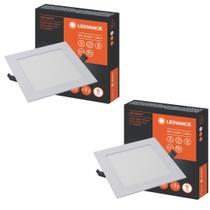 2 Plafons Led Embutir Bivolt 12W 4000k Luz Neutra Ledvance
