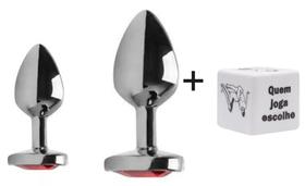 2 plug anal M e G cor da pedra aleatória