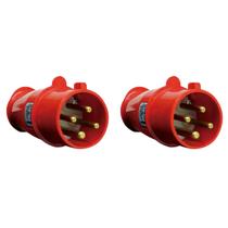 2 Plug Industrial 32A Steck Linha Brasikon 3P+T 380/440V 2 Plug Industrial 32A Steck Linha Brasikon 3P+T 380/440V