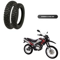 2 Pneus 110/90-17 e 90/90-19 Bros XRE XTZ CRZ 150 + Brlnde