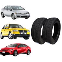 2 Pneus Remold 195/55 R15 Siena Palio Fiesta Focus Fox Gol Polo Corolla Honda Civic Aro 15